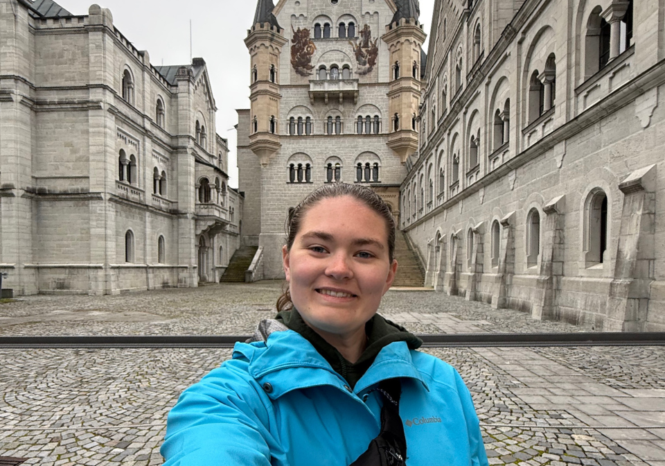 trine student shows the sights of lüneburg germany