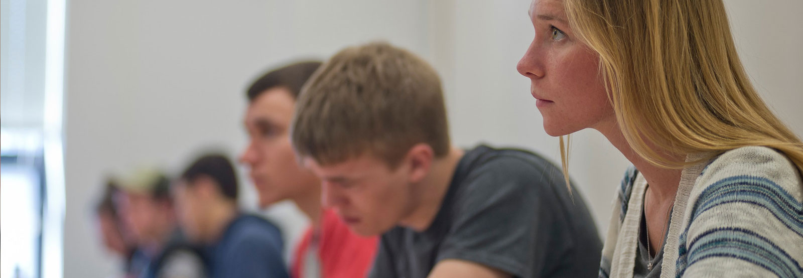 Student in classroom