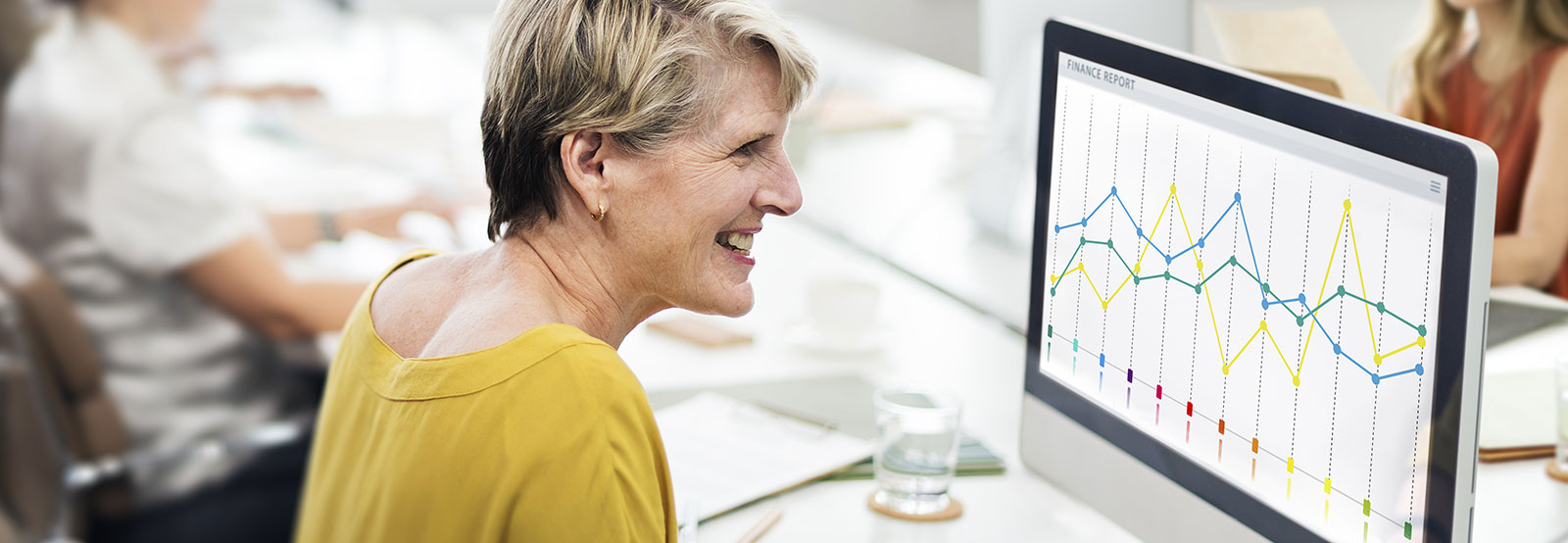 Woman on computer